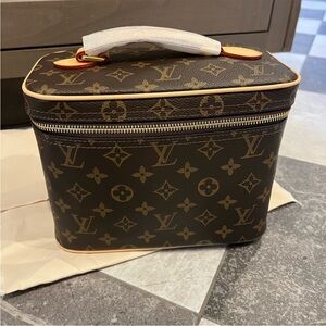 Louis Vuitton Monogram Brown and Tan Vanity Bag